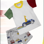 طقم بيبي شورت قطعتين موديل 40727