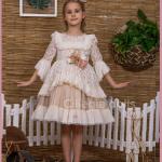 فستان بناتي تركي فاخر موديل 3009