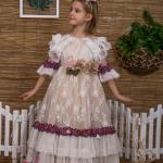 فستان بناتي تركي فاخر موديل 3024