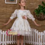 فستان بناتي تركي فاخر موديل 3055