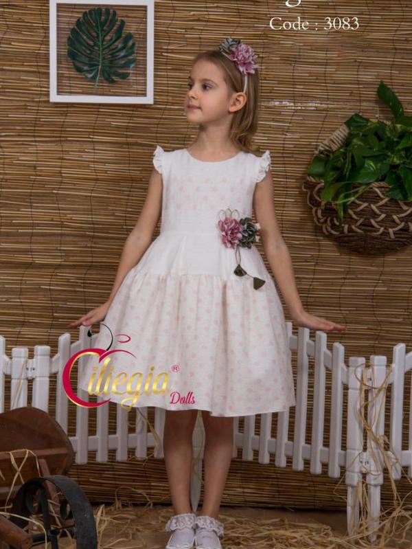 فستان بناتي تركي فاخر موديل 3083