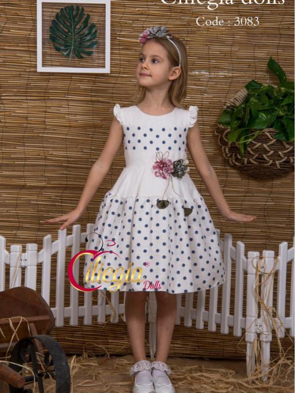 فستان بناتي تركي فاخر موديل 3083