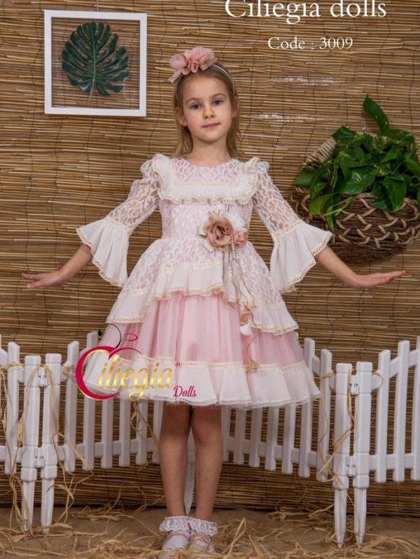 فستان بناتي تركي فاخر موديل 3009