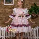 فستان بناتي تركي فاخر موديل 3023