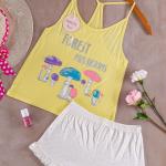 بجامة نسائي صيفي موديل 3914