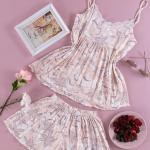 بجامة نسائي صيفي موديل 4030