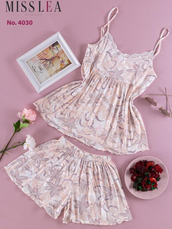 بجامة نسائي صيفي موديل 4030