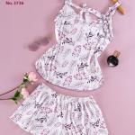 بجامة نسائي صيفي موديل 3736