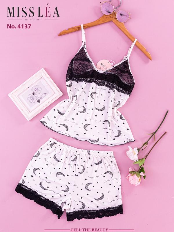 بجامة نسائي صيفي موديل 4137