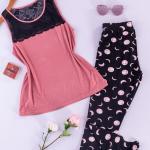 بجامة نسائي صيفي موديل 4125