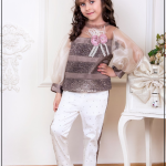 طقم بناتي تركي فاخر موديل 3401